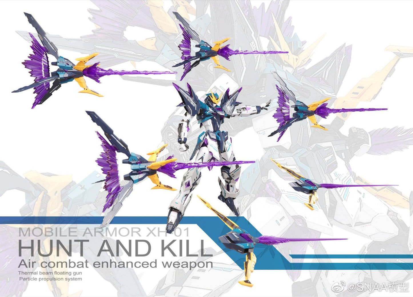 SNAA 1/100 Hunter Falcon XH-01 Astral Soul Model Kits