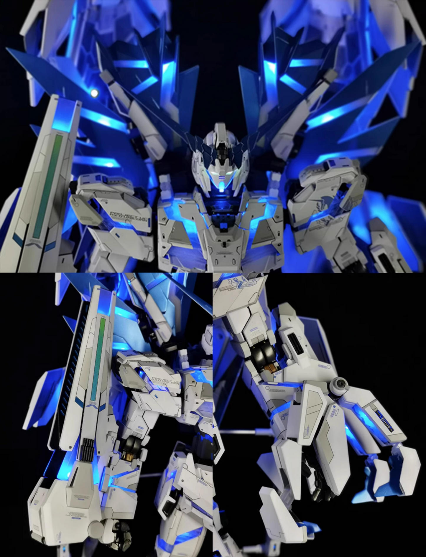 Kosmos Extreme Series Lighting Kit for PG Unicorn Gundam Perfectibility [Main Body + 2 Large Shield Lights + Mane & Claw Cannon Lights] Model Kits Accessories