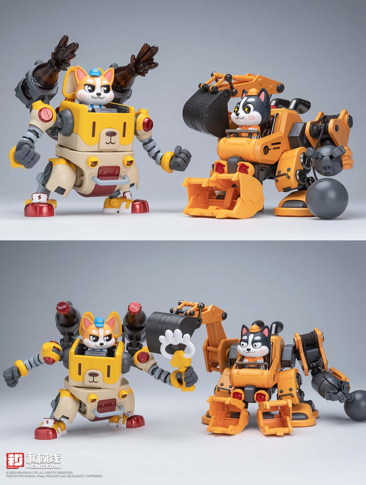 Hemoxian Colaji & Husky "Meow! Woof! Secret Service" Model Kits