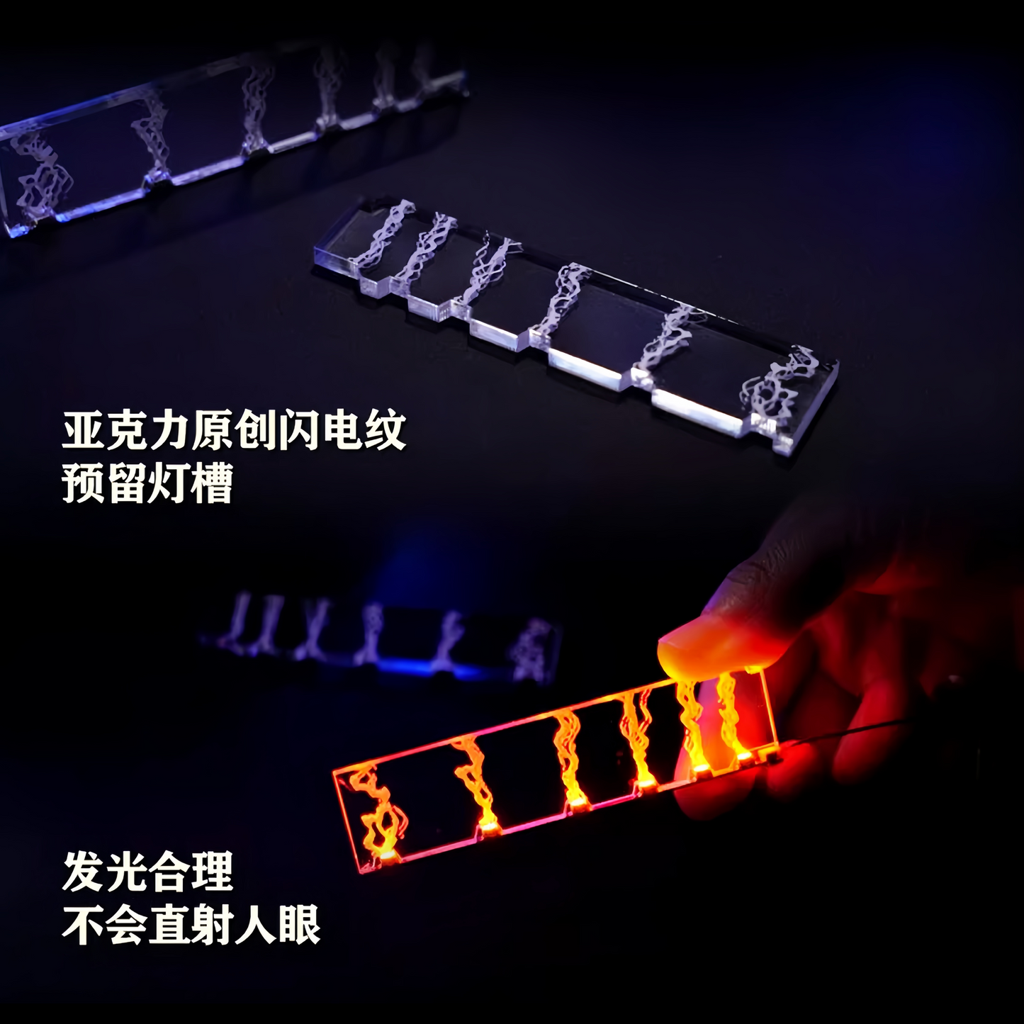 Kosmos RGB Lighting Kit for MG 1/100 ν/Hi-ν Gundam Ver.Ka Nu/Hi-Nu  Model Kits Accessories