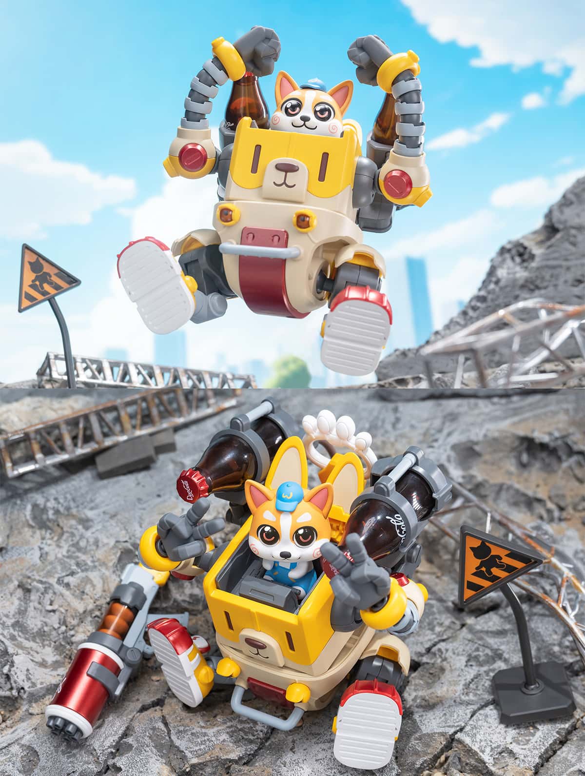 Hemoxian Colaji & Husky "Meow! Woof! Secret Service" Model Kits