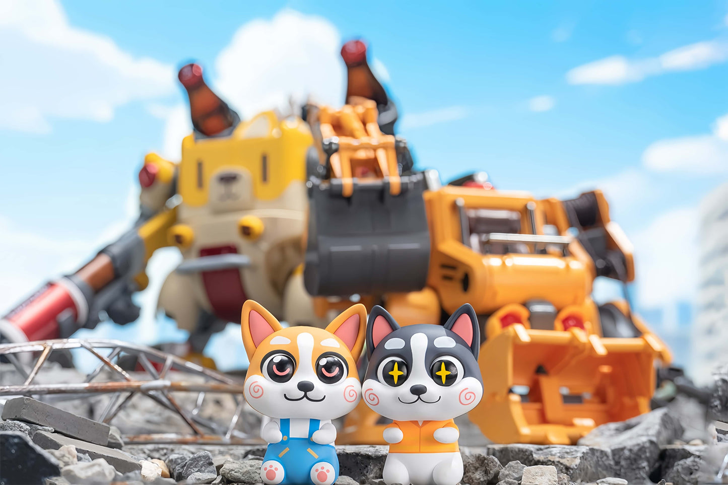 Hemoxian Colaji & Husky "Meow! Woof! Secret Service" Model Kits