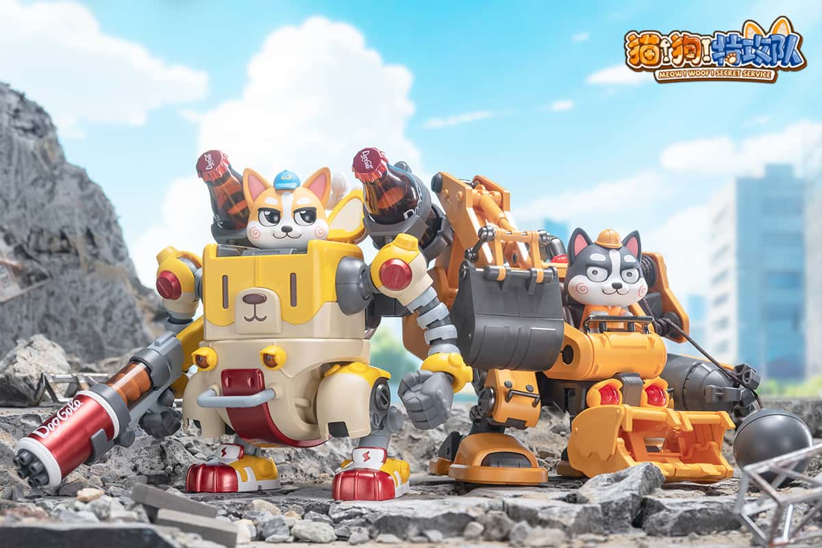 Hemoxian Colaji & Husky "Meow! Woof! Secret Service" Model Kits