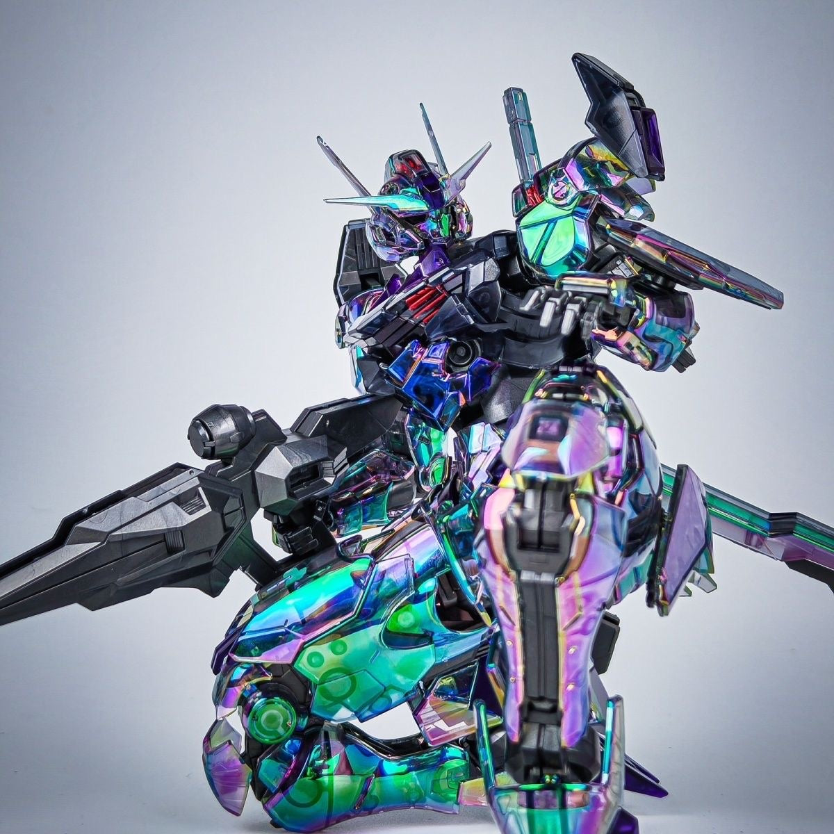 KL Model FM Gundam Aerial 1/100 Holographic Clear Version Model Kits