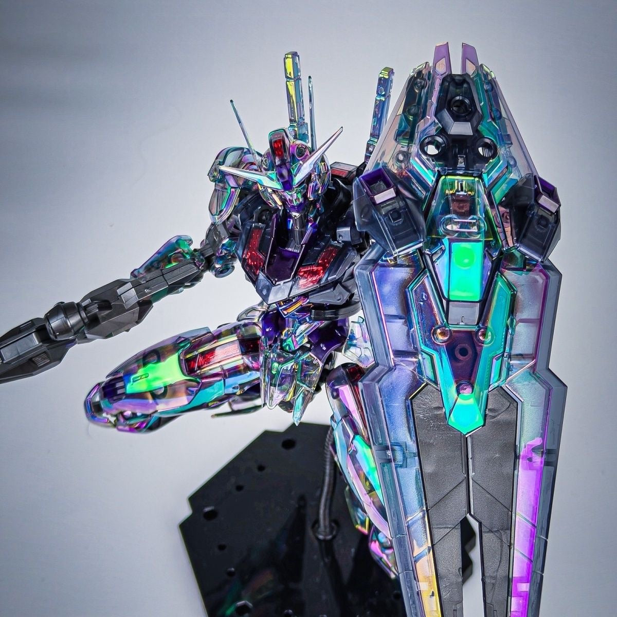 KL Model FM Gundam Aerial 1/100 Holographic Clear Version Model Kits