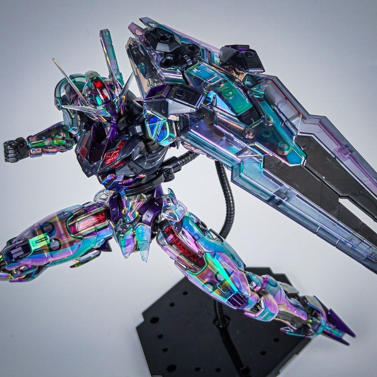 KL Model FM Gundam Aerial 1/100 Holographic Clear Version Model Kits