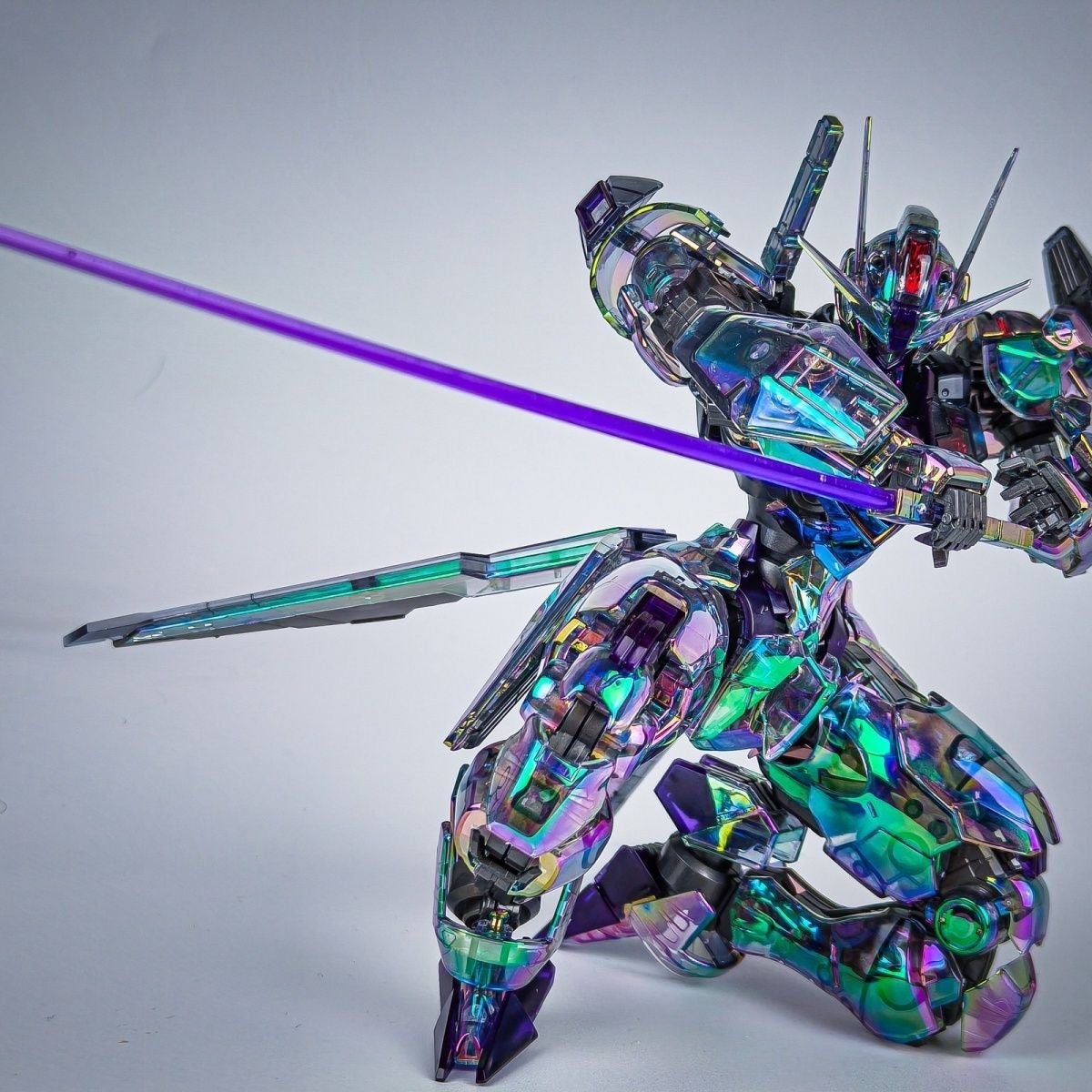 KL Model FM Gundam Aerial 1/100 Holographic Clear Version Model Kits