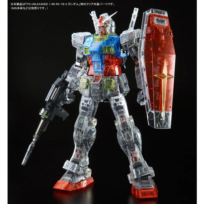 Bandai PG Unleashed RX-78-2 Gundam Clear Color Body 1/60 Model Kits Accessories