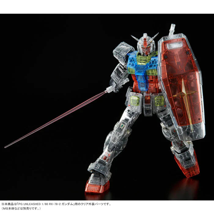 Bandai PG Unleashed RX-78-2 Gundam Clear Color Body 1/60 Model Kits Accessories