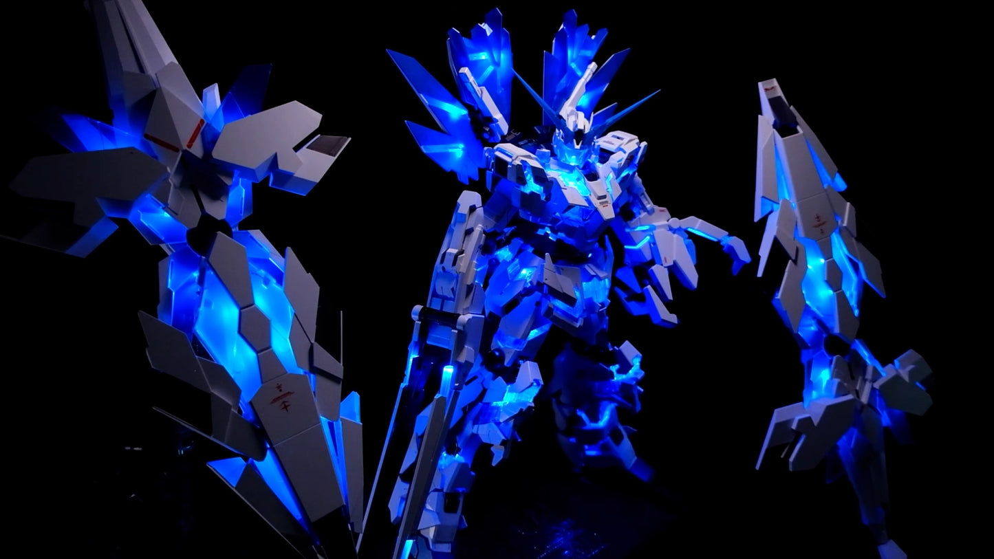 Kosmos Extreme Series Lighting Kit for PG Unicorn Gundam Perfectibility [Main Body + 2 Large Shield Lights + Mane & Claw Cannon Lights] Model Kits Accessories