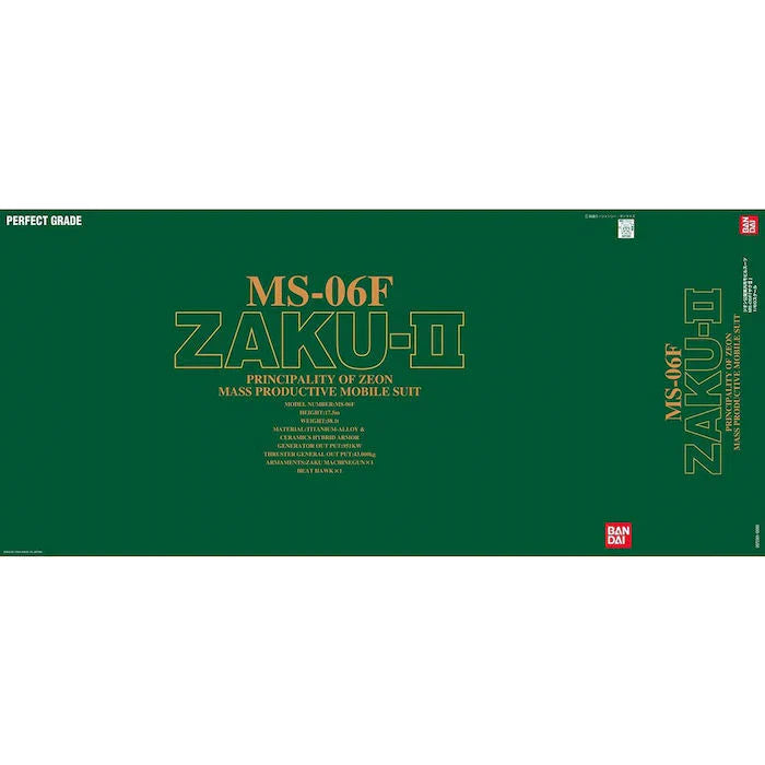 Bandai PG MS-06-F Zaku II 1/60 Model Kits