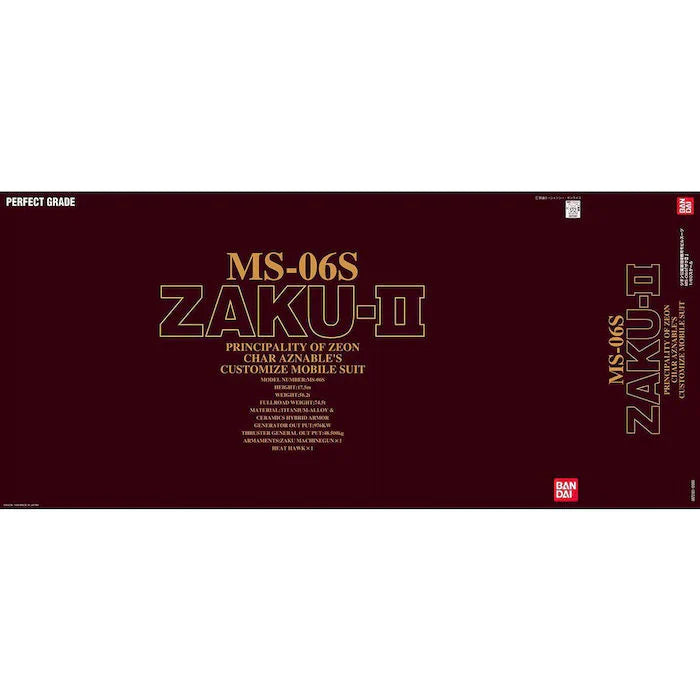 Bandai PG MS-06S Zaku II 1/60 Model Kits
