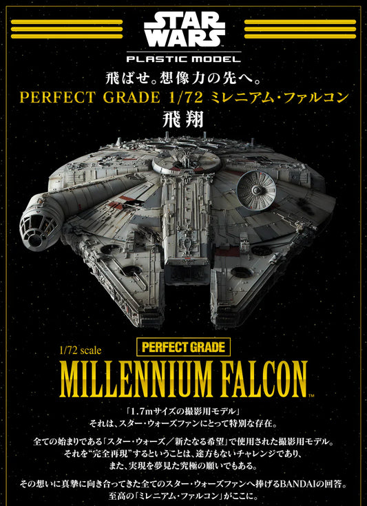 Bandai PG Millennium Falcon Star Wars (With LED Lights) 1/72 Model Kits