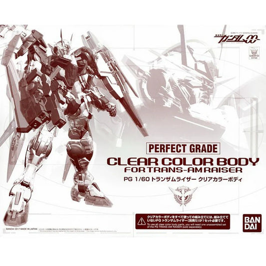 PG 1/60 GN-0000 + GNR-010 Trans-Am Gundam 00 Raiser 【Clear Color Body】 Model Kits Accessories